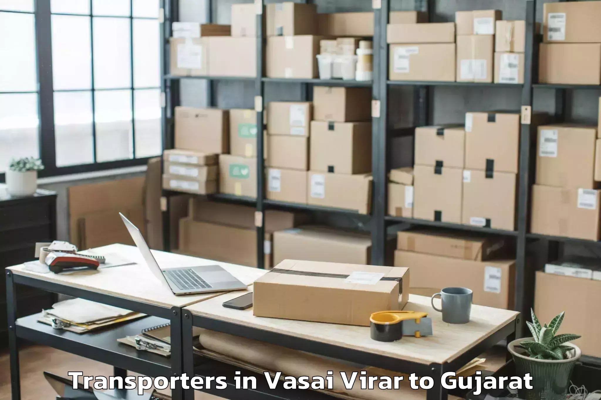 Book Vasai Virar to Kadod Transporters Online